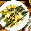 Grilled-asparagus Caesar salad