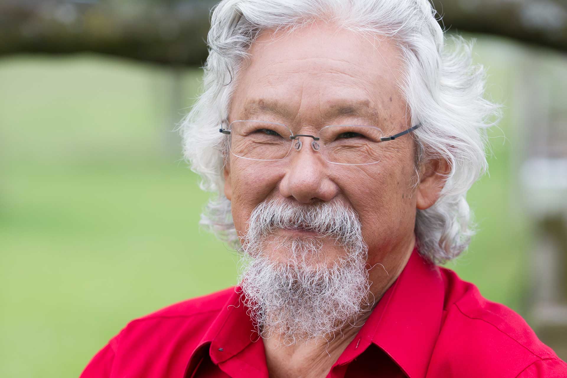 David Suzuki photograph supplied by the David Suzuki Foundation.