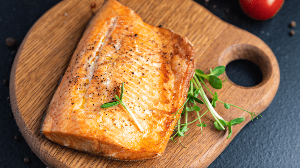 Grilled Salmon with Honey Mustard Sauce