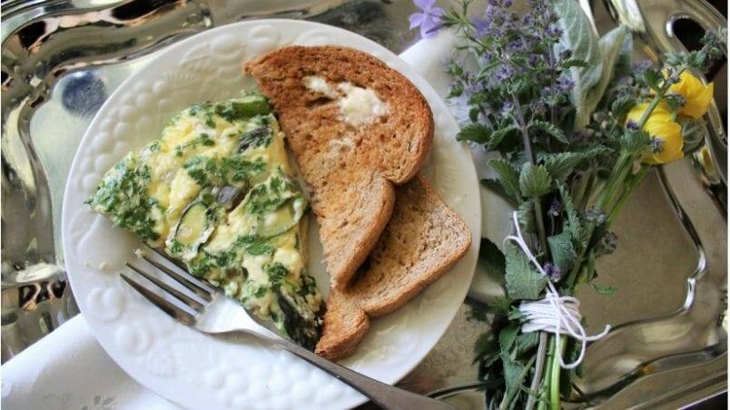 Asparagus and Goat’s Cheese Frittata