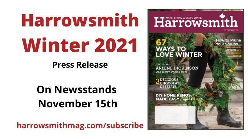 Harrowsmith Winter 2021 - press release