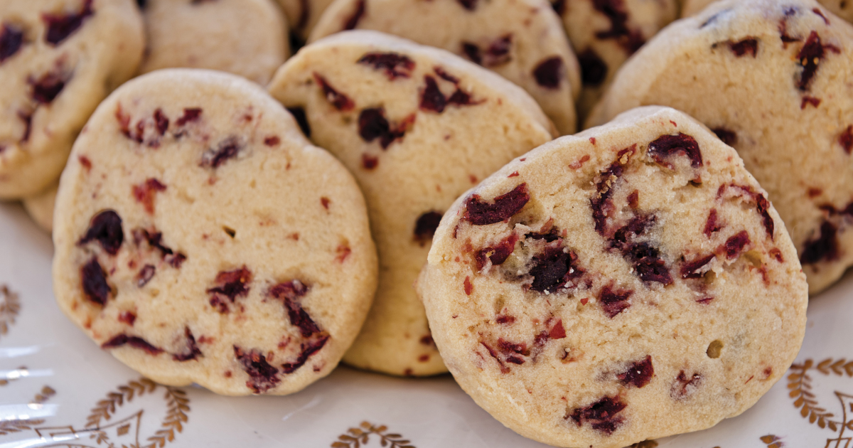 Cherry & Almond Icebox Shortbread