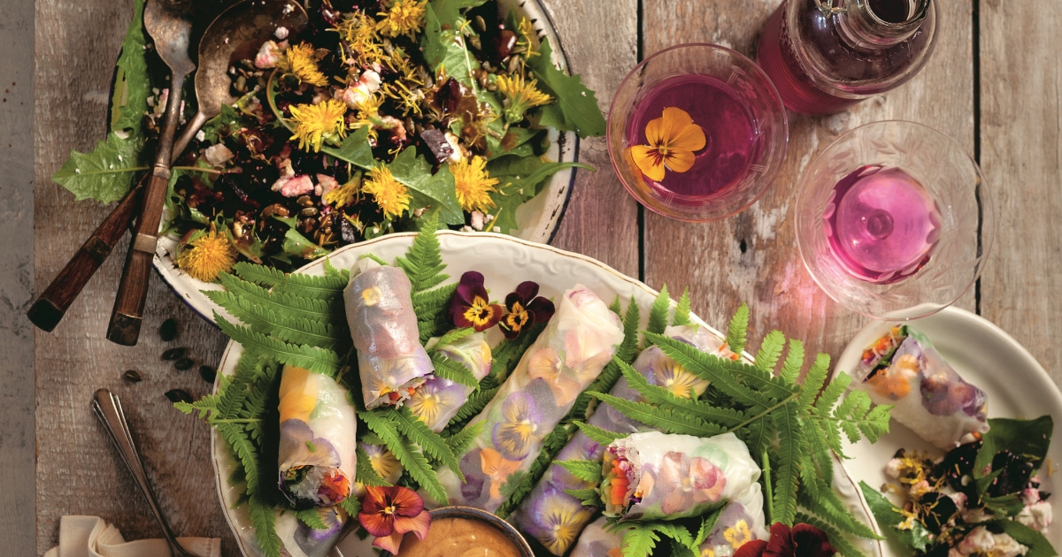 Pansy Fresh Spring Rolls