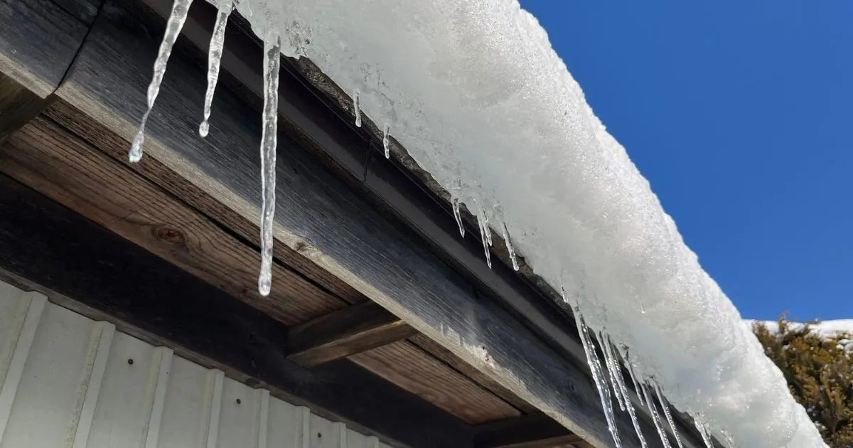 I had ice damming on my roof for the first time this winter