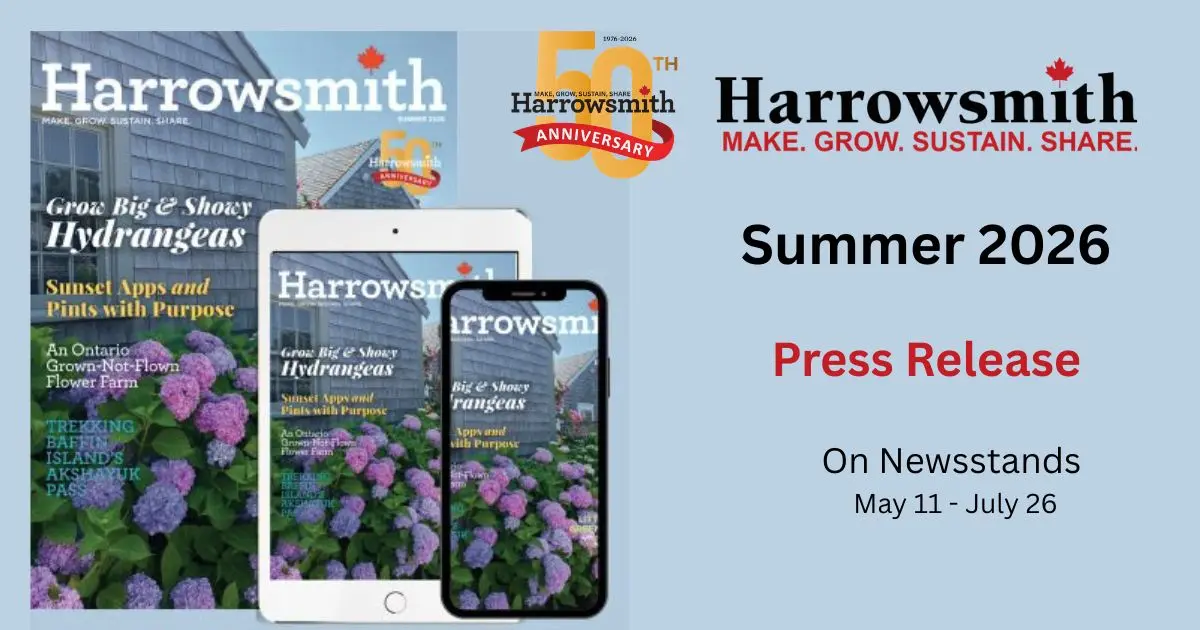 Harrowsmith Summer 2026 Press Release